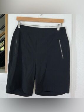 Craft Black Stretch Shorts with Silver Zip